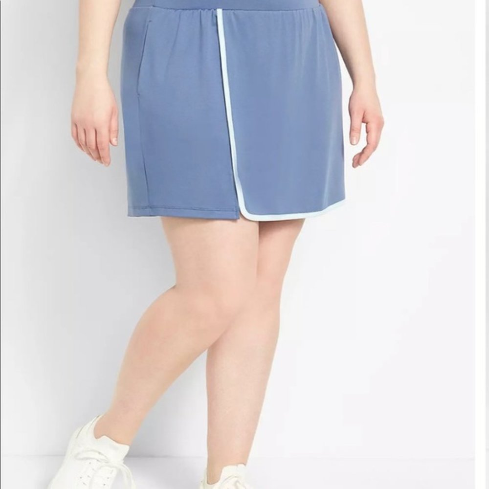 Livi Lane Bryant Blue Athletic Skort Skirt Pockets Shorts Womens 18 20 Gym Walk